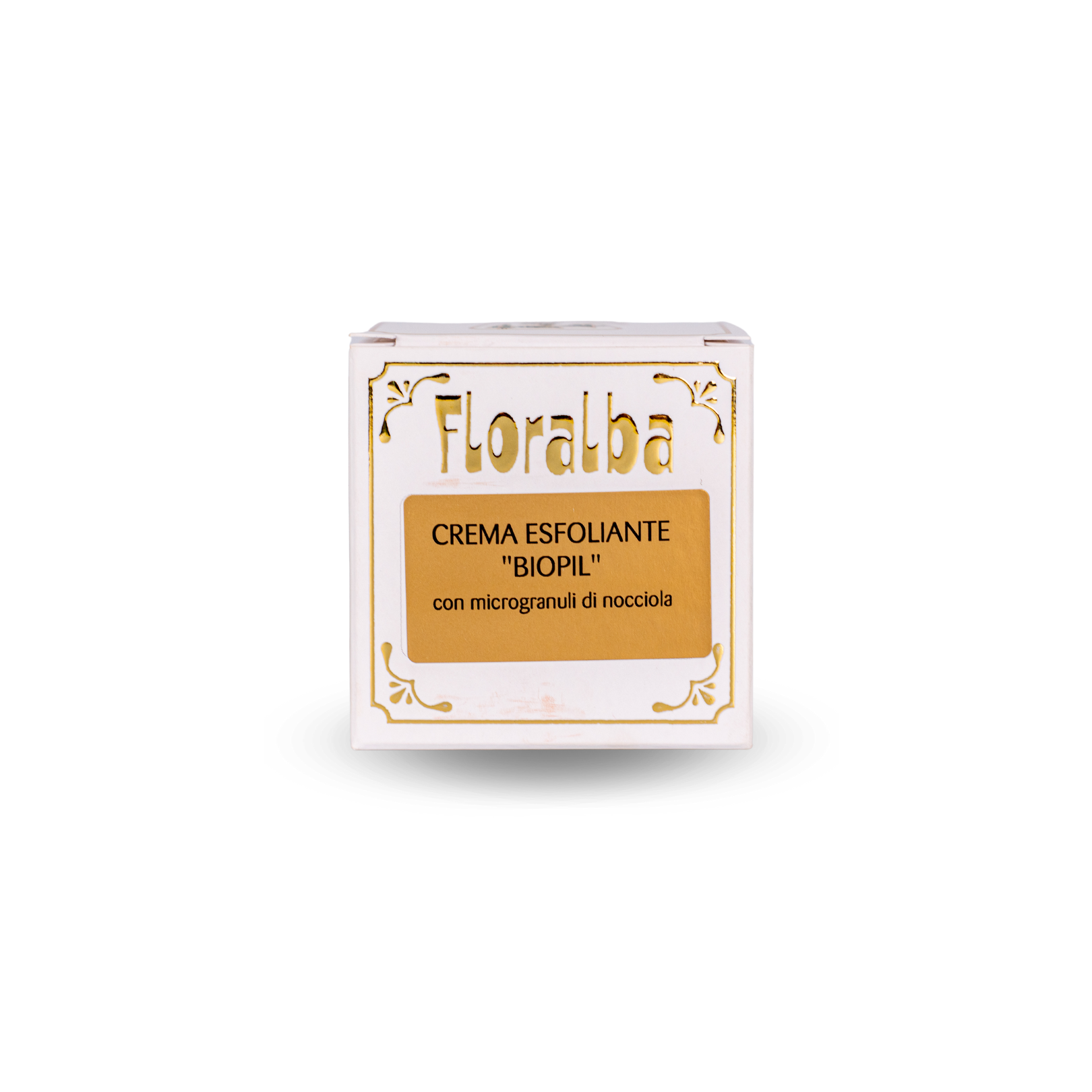 crema esfoliante BIOPIL 50ml Ingredienti: Aqua, Persea Gratissima oil, stearic acid, glycerin, simmondsia chinensis seed oil, prunus amygdalus dulcis oil, glyceryl stearate, cetearyl alcohol, prunus amygdalus shell powder, Corylus avellana shell powder, ceteareth-25, potassium sorbate, hethylhexylglycerin, caprylcapryl glucoside, sodium phytate Indicazioni fisiologiche (claims): Grazie ai suoi microgranuli, provvede a rimuovere efficacemente le impurità della pelle e lo strato superficiale delle cellule morte. Deterge, leviga e nutre la pelle del viso lasciando liscia e luminosa. Da ripetere una volta a settimana per le pelli normali, due volte a settimana per pelli miste e/o grasse. Modo d'uso: Applicare massaggiando su viso e collo, con movimenti circolari insistendo nelle zone dove si necessita una pulizia più intensa. Rimuovere con acqua o con un batuffolo di cotone inumidito.