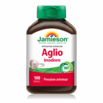 Indicazioni fisiologiche (claims): L'Aglio contribuisce alla regolare funzionalità dell'apparato cardiovascolare, al metabolismo dei trigliceridi e del colesterolo e alla regolarità della pressione arteriosa. Modo d’uso: Assumere 3 softgels al giorno con un bicchiere d'acqua, pregeribilmente dopo i pasti principali.  Ingredient: Olio di semi di soia; stabilizzante: c'era d'api gialla; emulsionante: lecitina di soia; aglio inodore e.s. 100:1 (Allium sativum L., bulbo). Sofgel: gelatina, agente di carica: glicerolo; coloranti: ossido di ferro rosso, ossido di ferro giallo. e.s= estratto secco. SENZA GLUTINE Per dose giornaliera ( 3 softgel ): 15 mg (corrispondenti a 1500mg di bulbo fresco) Avvertenze: Non superare la dose giornaliera raccomandata. Gli integratori alimentari non vanno intesi come sostituti di una dieta variata, equilibrata e di uno stile di vita sano. Tenere fuori dalla portata dei bambini al di sotto dei 3 anni di età. Conservare in un luogo fresco e asciutto lontano da fonti di calore e/o luce.